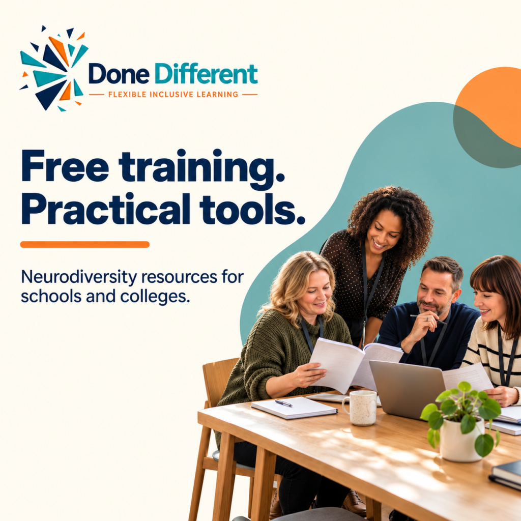 Free training and practical neurodiversity resources for schools and colleges